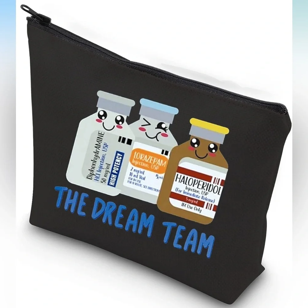 NEW Dream Team Zipper Pouch Makeup Bag